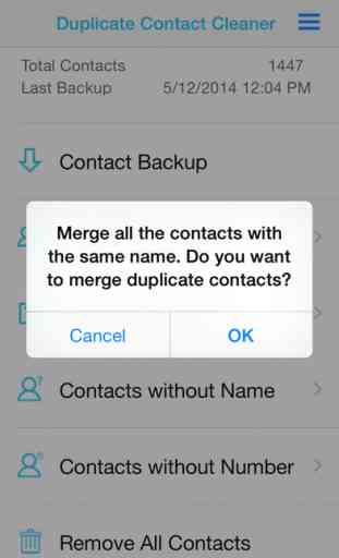 Duplicate Contact Cleaner 4
