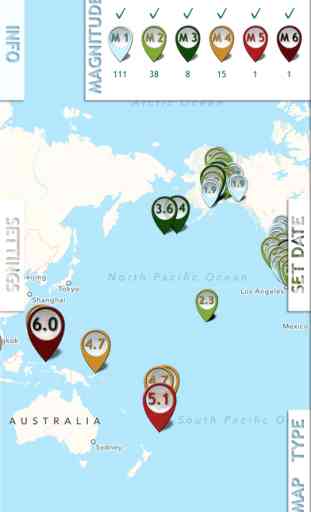 Earthquake PulseEarth - Maps & Information, Earthquakes history 2