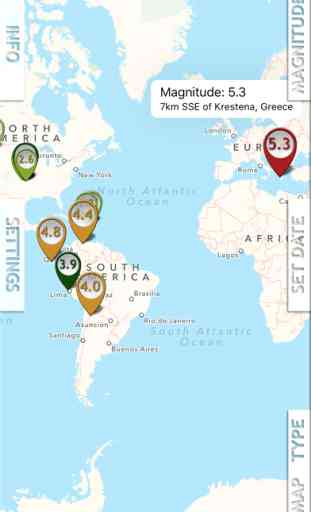 Earthquake PulseEarth - Maps & Information, Earthquakes history 3