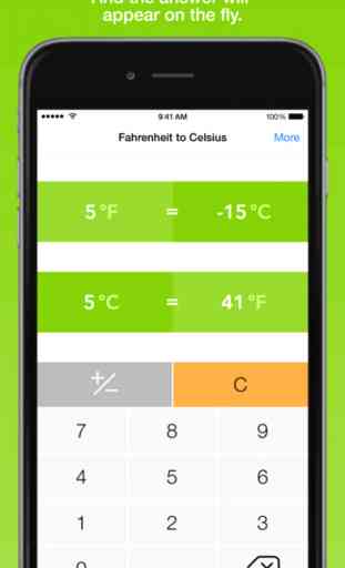 Fahrenheit To Celsius, the fastest temperature converter 2
