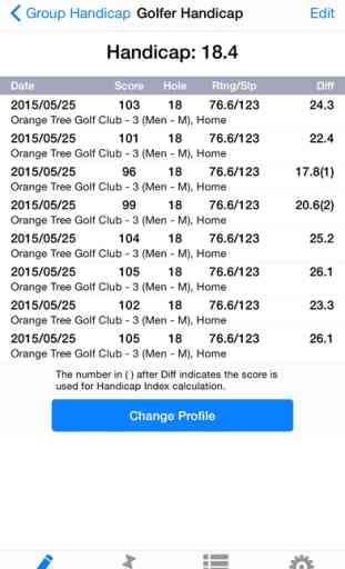 Golf Handicap Tracker - Group & League (US, Canada, Australia) 2