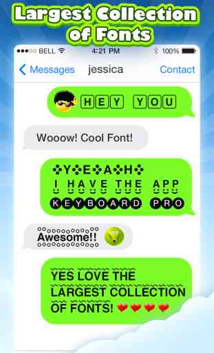 Keyboard Pro - 3D Animated Emoji and Cool Fonts 4