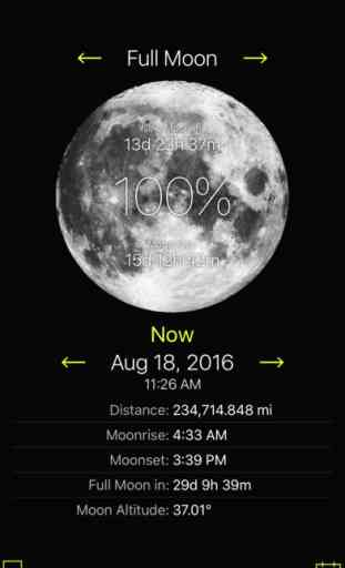 Moon Phases and Lunar Calendar for Full Moon Phase 3