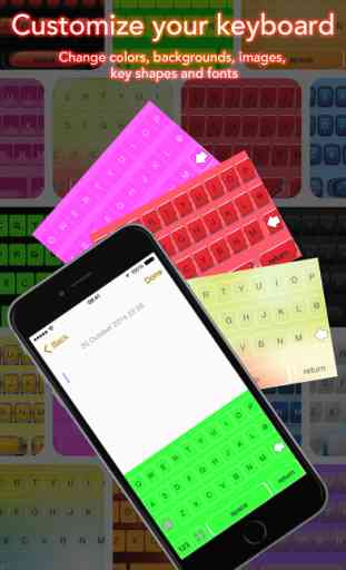 MyKeyboard - custom color keyboard skins for iOS 8 2