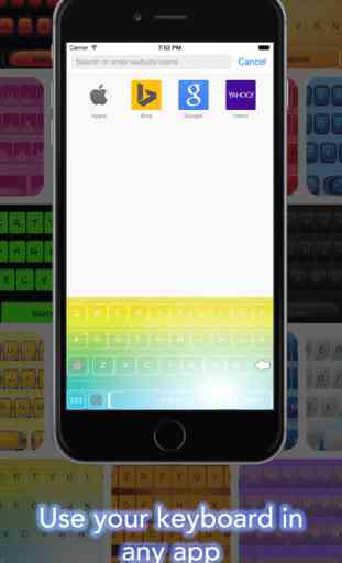 MyKeyboard - custom color keyboard skins for iOS 8 3