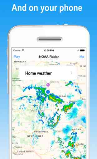 NOAA Watch Radar - Hi-Def Radar & alerts for Storm Warnings and Hurricane weather 2
