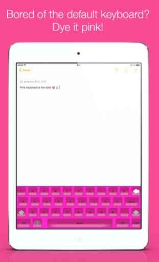 Pink keyboard - create colorful keyboard design & theme 4
