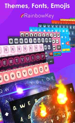 RainbowKey - Color keyboard themes, fonts & GIF 1