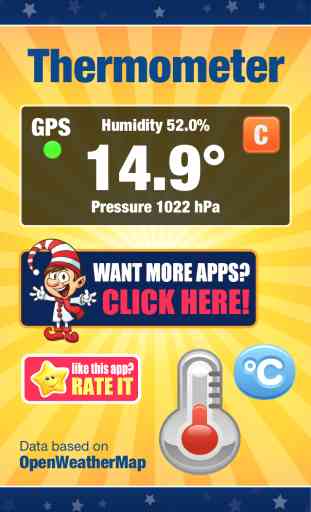 Thermometer - Temperature, humidity and atmospheric pressure measure. 1