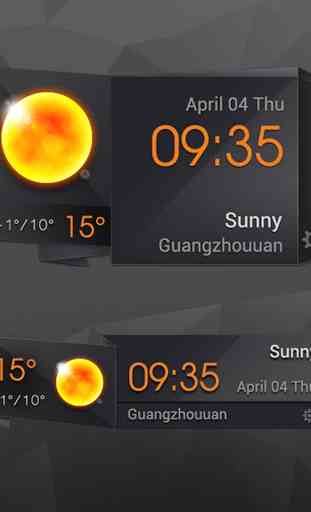 3D Clock Current Weather Free 2