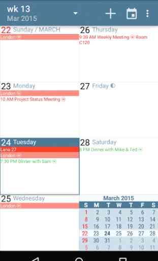 aCalendar - Android Calendar 2