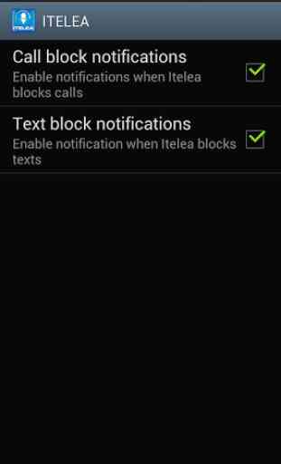 Block Calls, text, SMS 3