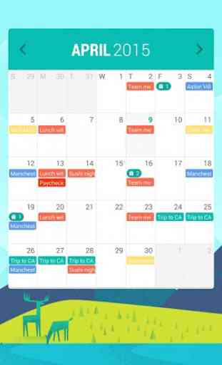 Calendar Widget: Month 1