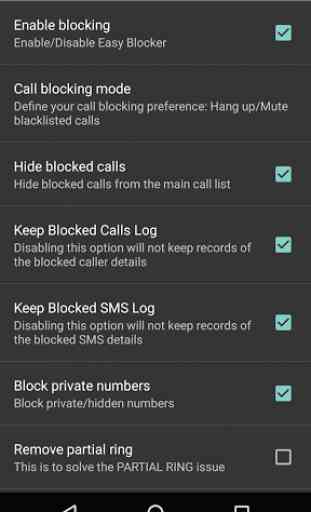 Call and SMS Easy Blocker 3
