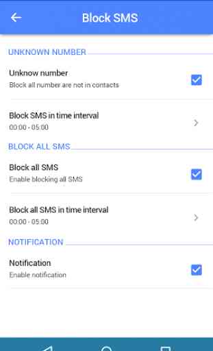 call blocker, SMS blocker 2
