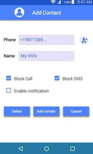 call blocker, SMS blocker 4
