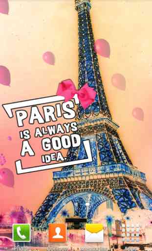 Cute Paris Live Wallpaper 2