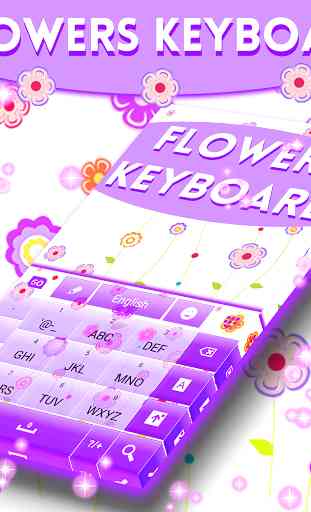 Flowers keyboard theme 3