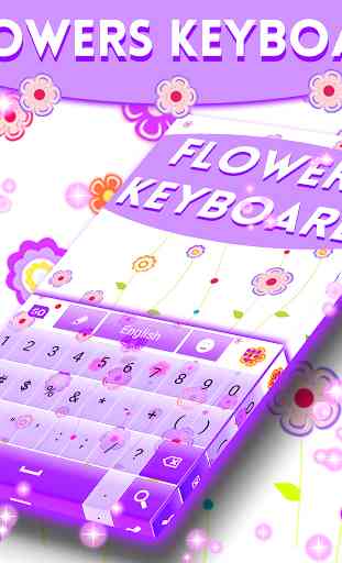 Flowers keyboard theme 4