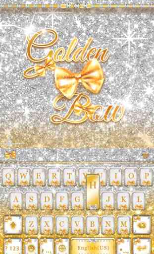 Glitter Gold Emoji Keyboard 2