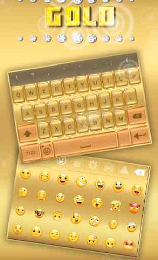 Gold Keyboard with Diamond 1