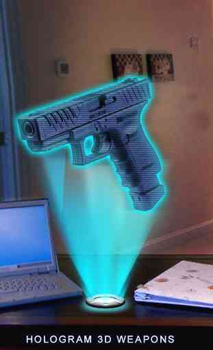 Holograms Guns Fire Simulator 2