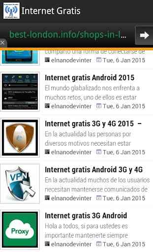 Internet gratis Android 2