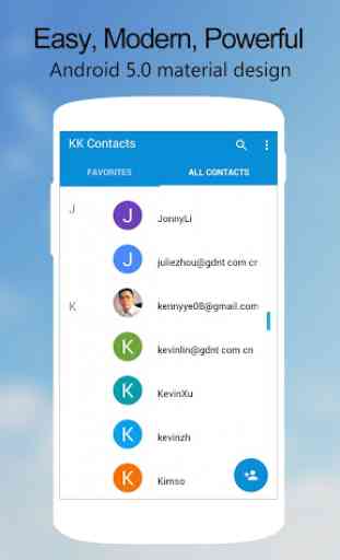 KK Contacts -Easy,Cool Contact 1