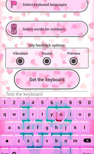 Love SMS Keyboard Themes 1
