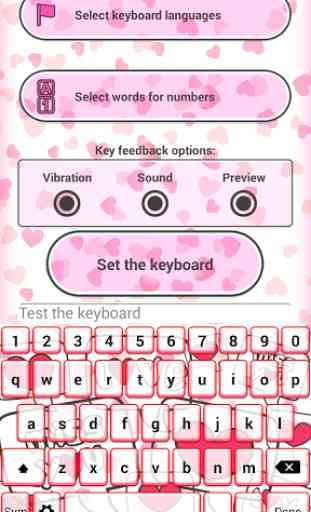 Love SMS Keyboard Themes 2