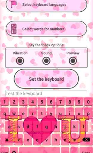 Love SMS Keyboard Themes 3