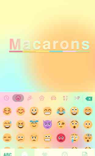 Macarons Emoji Keyboard Theme 2