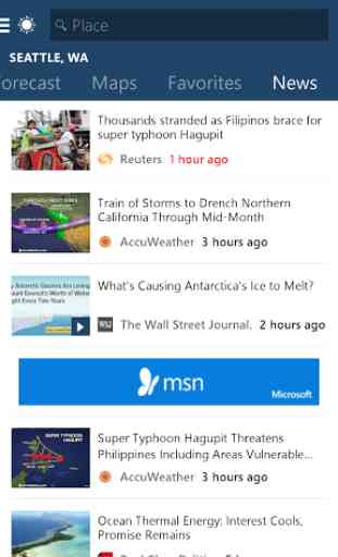 MSN Weather - Forecast & Maps 4