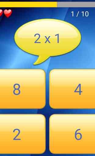 Multiplication Tables Game 1