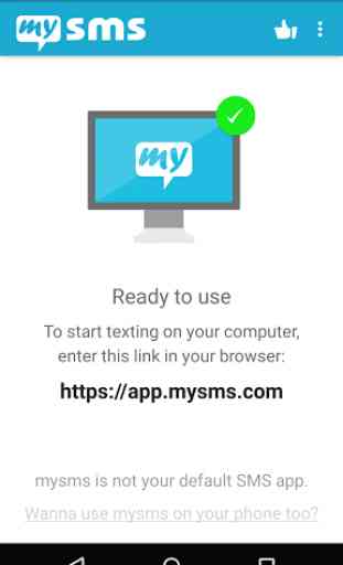 mysms SMS Text Messaging Sync 1