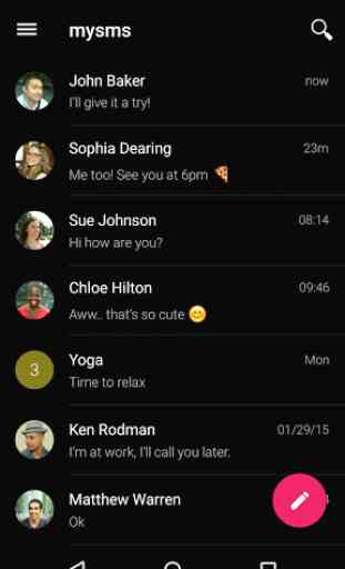 mysms SMS Text Messaging Sync 3