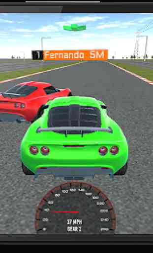 Race in car 3D 1