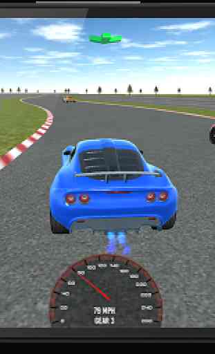 Race in car 3D 3