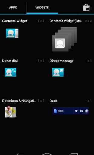 Resizable Contacts Widget 1