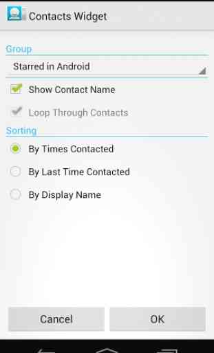 Resizable Contacts Widget 4