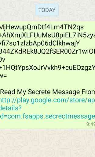 Secret Message to all chats 2