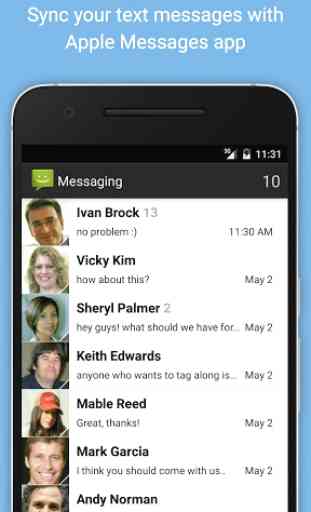 SMS Sync for iMessages 2