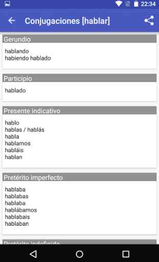 Spanish Dictionary - Offline 3