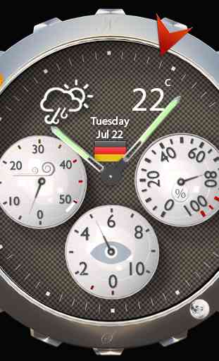 Weather & Analog Clock Widget 4