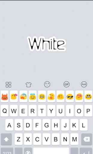 White 6S Emoji Keyboard 2