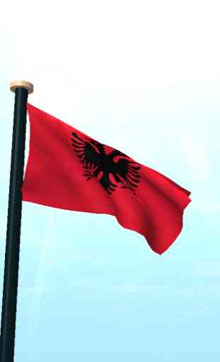Albania Flag 3D Free Wallpaper 2
