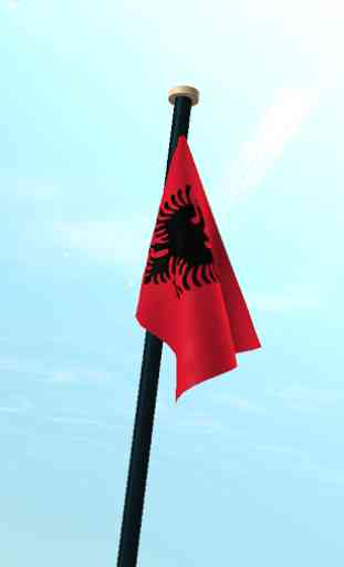 Albania Flag 3D Free Wallpaper 3