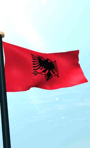 Albania Flag 3D Free Wallpaper 4