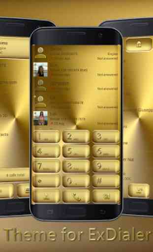 Dialer Solid Gold Theme 1