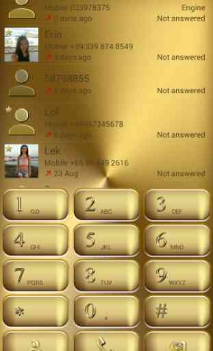 Dialer Solid Gold Theme 2